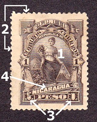 four main components of postage stamps